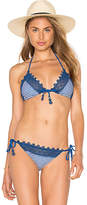 Thumbnail for your product : Seafolly Riviera Striped Triangle Bikini Top