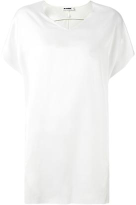 Jil Sander v neck long fit T-shirt
