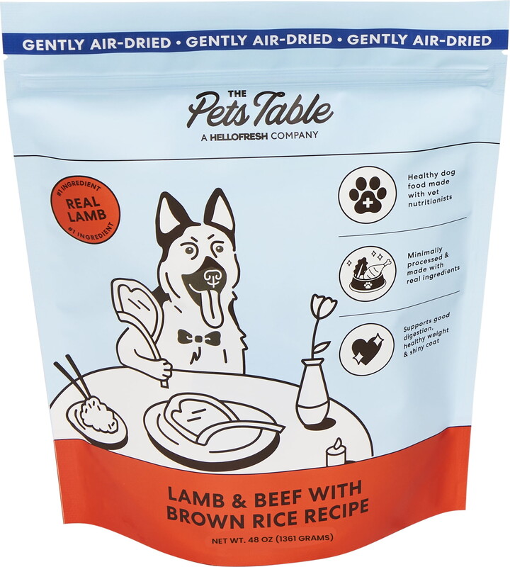 The Pets Table Lamb & Beef with Brown Rice Air-Dried Dog Food, 3 lb