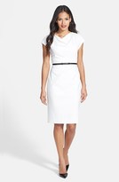 Thumbnail for your product : Classiques Entier 'Sunmosa' Drape Neck Ponte Dress