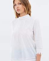 Thumbnail for your product : Maison Scotch Embroidered Star Pintuck Blouse