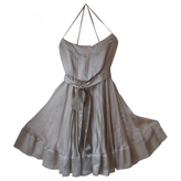 Thumbnail for your product : Chanel Silver Silk Dress