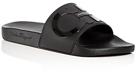Ferragamo Men's Groove Slide Sandals