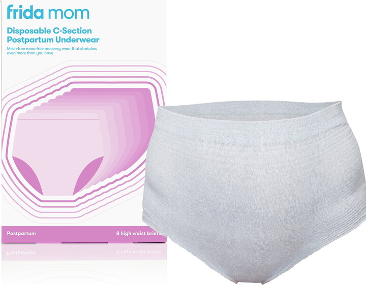Frida Mom Disposable Postpartum Underwear for Women, High Waist (8 Count)