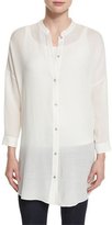 Thumbnail for your product : Eileen Fisher Crinkled Gauze Long Shirt