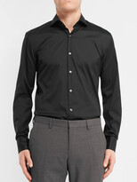 Thumbnail for your product : HUGO BOSS Black Jason Slim-Fit Cutaway-Collar Stretch Cotton-Blend Shirt