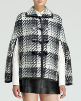 Thumbnail for your product : Rachel Zoe Melodie Herringbone Toggle Capelet