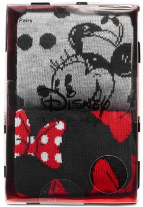 Disney Women's 2-Pk. Minnie Mouse Crew Socks Gift Box