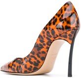 Thumbnail for your product : Casadei Blade leopard printed pumps