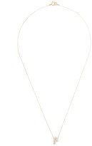 Thumbnail for your product : Ahkah 18kt yellow gold Première Etoile F initial diamond necklace