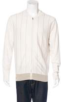 Thumbnail for your product : Hermes Striped Zip Sweater