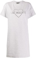 Thumbnail for your product : Love Moschino studded logo T-shirt dress