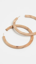 Thumbnail for your product : Soko Arlie Maxi Wood Hoop Earrings