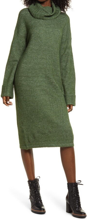 Vero Gaiva Turtleneck Long Sleeve Sweater Dress - ShopStyle