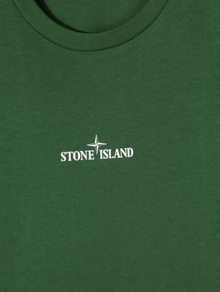 Stone Island Junior compass badge logo T-shirt