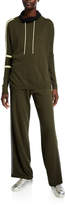Thumbnail for your product : LISA TODD Racer Cotton/Cashmere Drawstring Wide-Leg Pants