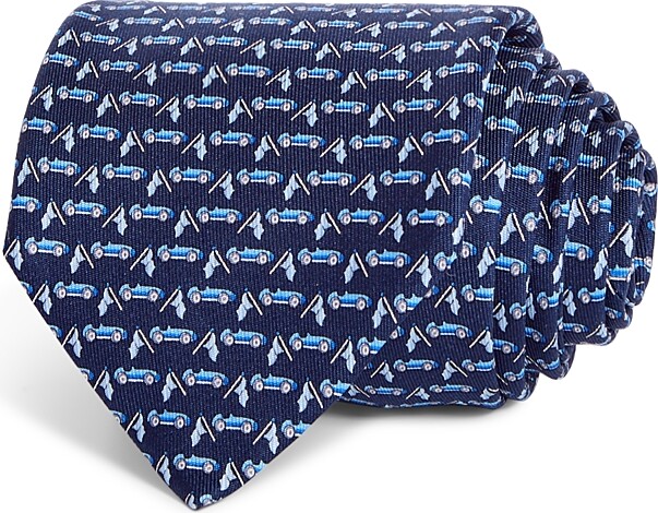 Ferragamo Silk Classic Race Car Tie