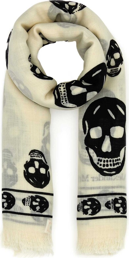 Alexander McQueen Fo Chiaroscuro Biker - ShopStyle Scarves