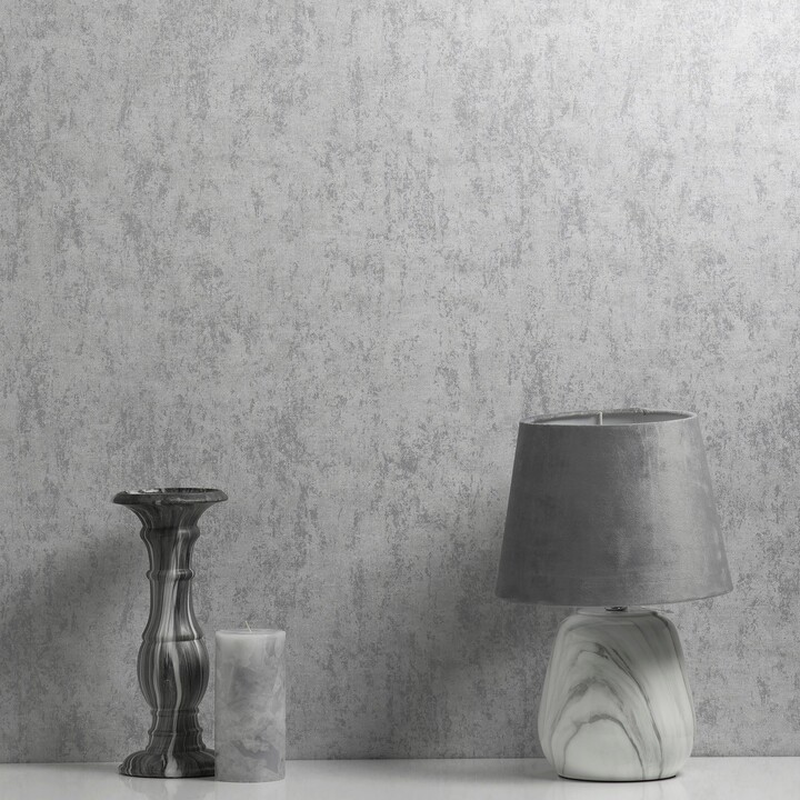 Dunelm Tulsa Texture White Vinyl Wallpaper White ShopStyle Decor