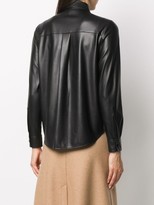 Thumbnail for your product : HUGO BOSS Faux-Leather Long-Sleeve Shirt
