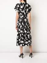 Thumbnail for your product : Proenza Schouler Iris-Painted Fitted Waist Dress