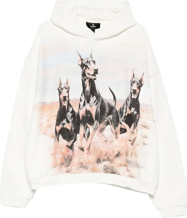Represent Dog-Print Hoodie