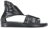 Thumbnail for your product : Ann Demeulemeester Multi-Strap Flat Sandals