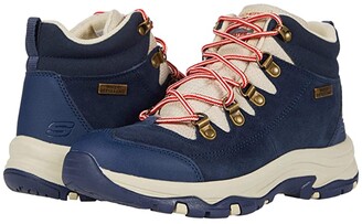 blue skechers boots