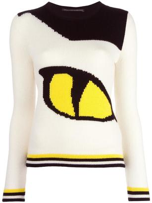 Ermanno Scervino cashmere eye intarsia knit jumper - women - Cashmere - 44