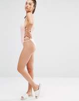 Thumbnail for your product : Wolfwhistle Wolf & Whistle Textured Nude Swimsuit B/C - E/F Cup