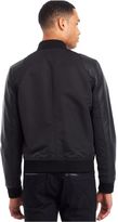Thumbnail for your product : Kenneth Cole Reaction Faux-Leather Pieced Bomber Jacket