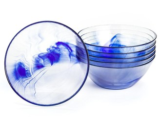 Bormioli Murano Salad Bowls - Tempered Glass, Set of 6