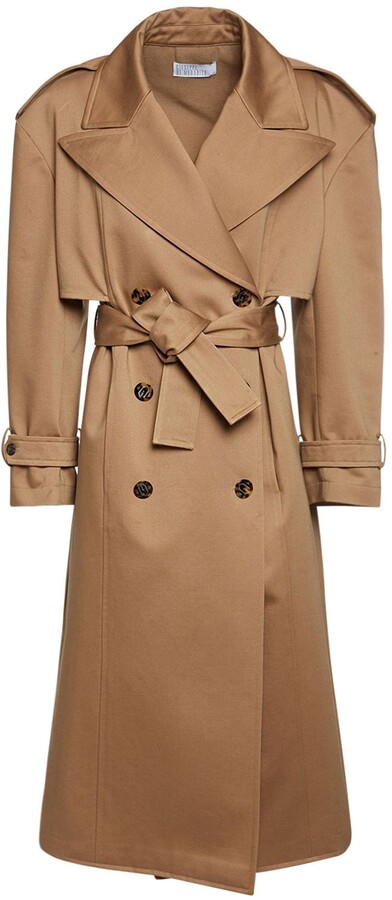 karla merino wool longline trench coat