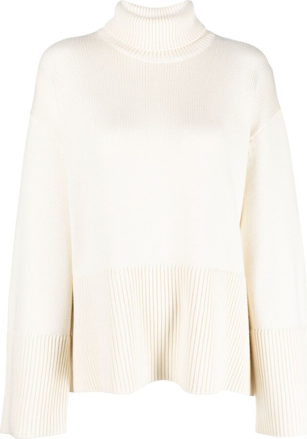 Totême Wool And Cotton Turtleneck Jumper ShopStyle