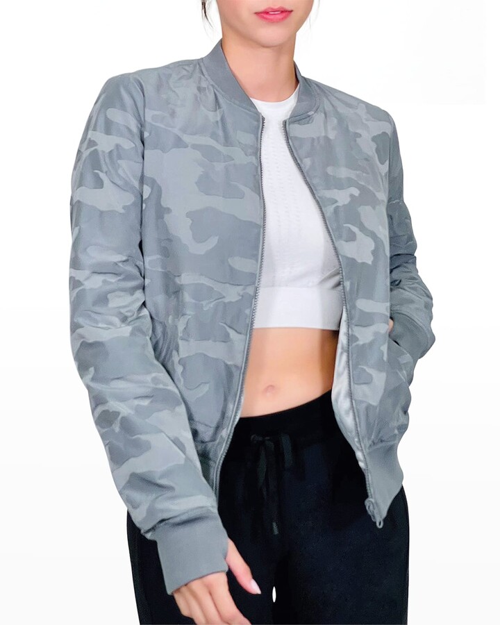 white camo bomber jacket