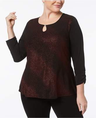 NY Collection Plus Size Embellished Top