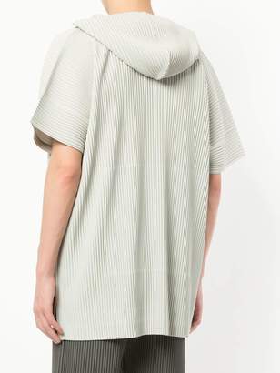 Issey Miyake Homme Plissé pleated v-neck top