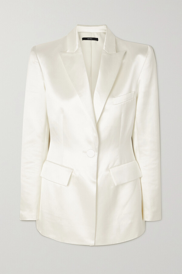 silk blazer womens