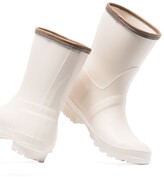 Thumbnail for your product : Brunello Cucinelli Leather-Trim Rain Boots