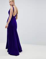 Thumbnail for your product : Jovani Slinky Plunge Pleated Maxi Dress