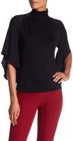 Thumbnail for your product : Adrianna Papell Mock Neck Butterfly Sleeve Knit Top