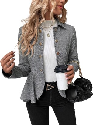 Blazer De Soirée Bicolore Avec Fermeture à Boutons