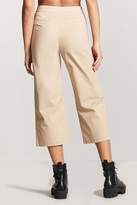 Thumbnail for your product : Forever 21 Cropped Wide-Leg Chino Pants