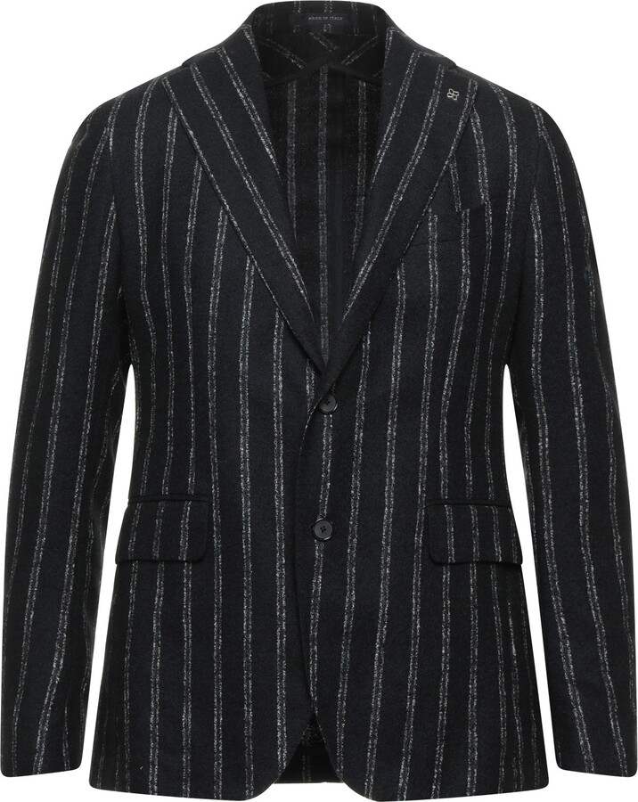 Tagliatore Suit Jacket Black - ShopStyle Wool Coats