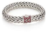 Thumbnail for your product : John Hardy Classic Chain Red Sapphire & Sterling Silver Large Bracelet