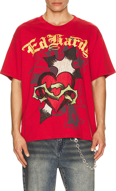 Ed Hardy Heart Boxy Tee