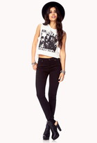 Thumbnail for your product : Forever 21 Everyday Twill Skinny Pants