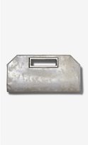 Thumbnail for your product : Express Metallic Angled Cut-Out Clutch