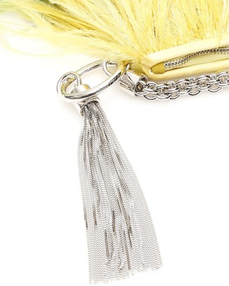 Jimmy Choo Callie Chain Evening Clutch With Feathers