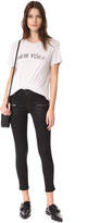 Thumbnail for your product : James Jeans Coated Twiggy Ankle Zip Leggings